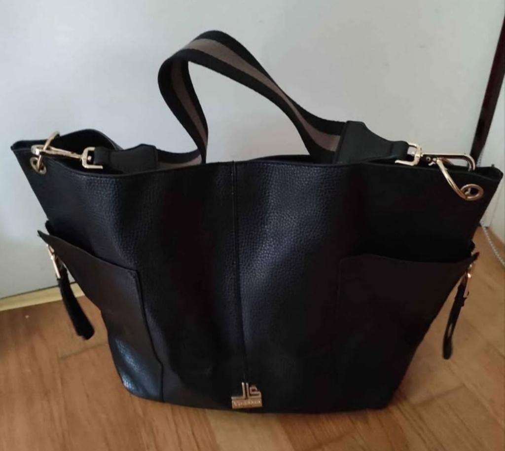 Omkeerbare tas met binnenzak, Jean-Louis SCHERRER, Handtassen en Accessoires, Ophalen, Nieuw, Zwart, Schoudertasje