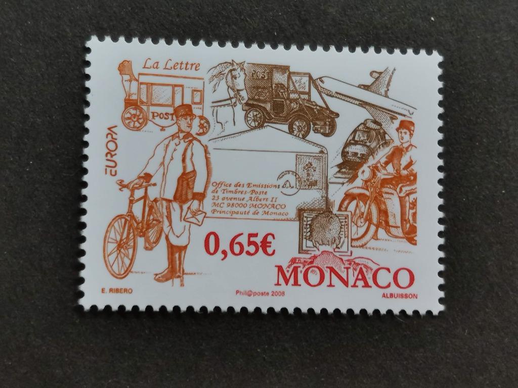 Monaco 2008 - Europa CEPT - distribution du courrier **, Enlèvement ou Envoi, Monaco, Non oblitéré