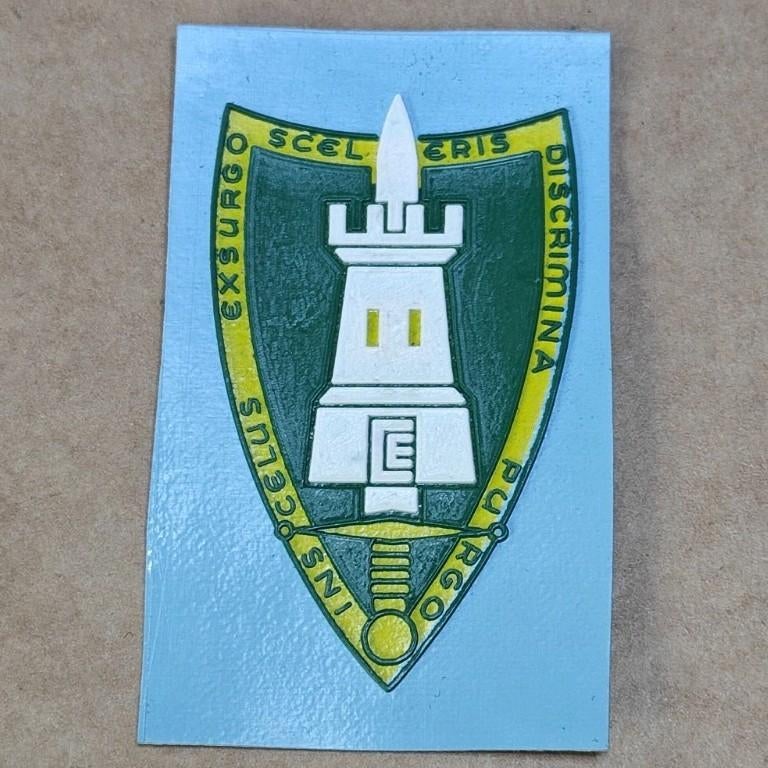 Emblème de la pochette de défense : siège de l'OTAN à Brunss, Enlèvement ou Envoi, Armée de l'air, Emblème ou Badge