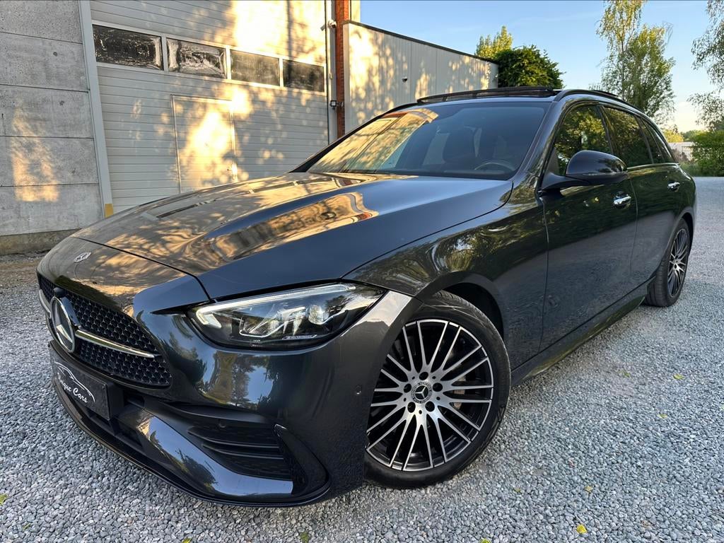 Mercedes C200 CDI AMG Pack Night Full Pano Sfeer New 2022, Auto's, Mercedes-Benz, Automaat, Zwart, 120 kW, Bedrijf