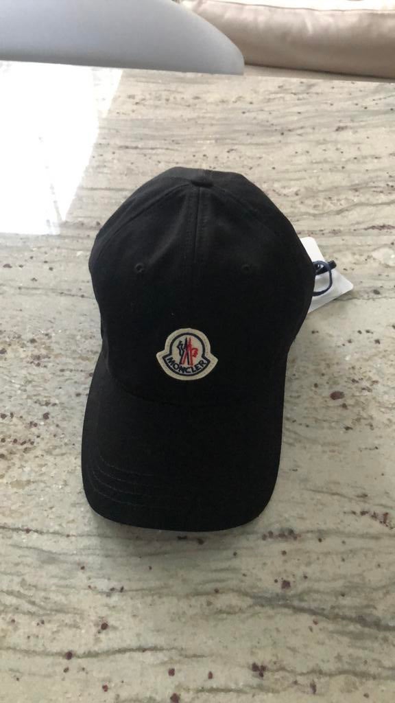 MONCLER casquette noire, Enlèvement ou Envoi, Neuf, One size fits all, Casquette