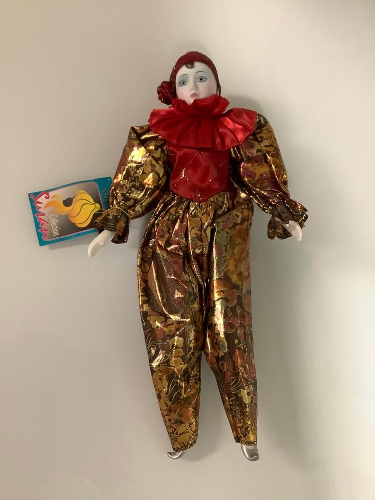 Pierrot vintage en porcelaine fait main, Enlèvement, Neuf