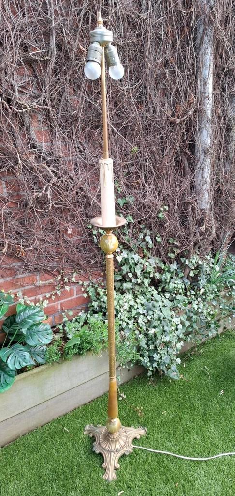 Koperen staanlamp, Antiek en Kunst, Ophalen