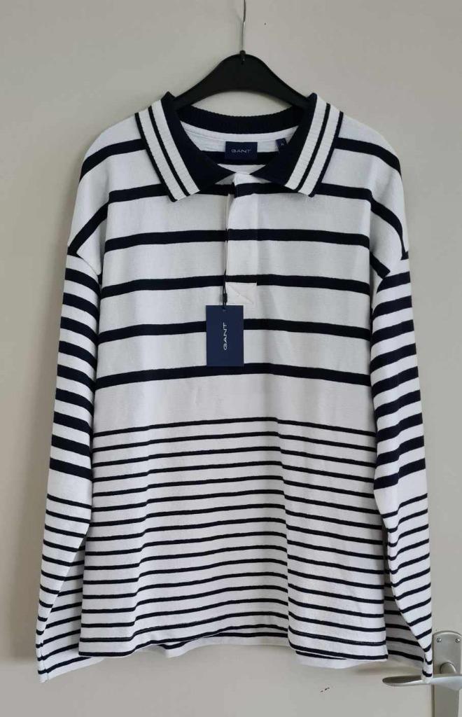 Mooie gevoerde trui van Gant, maat XL. Nooit geplaatst, Kleding | Heren, Verzenden, Wit, Gant, Maat 56/58 (XL)