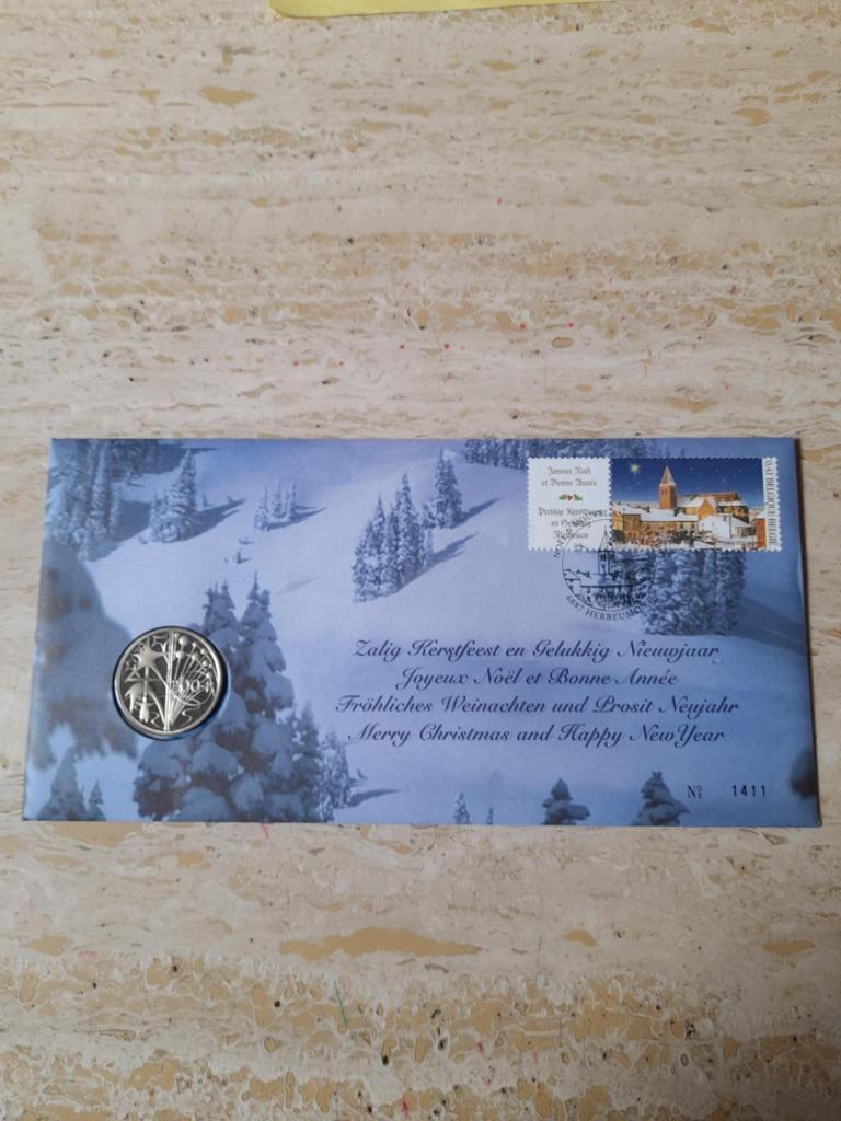 Lettre Numis N 1411 « Joyeux Noël et Bonne Année », Enlèvement ou Envoi, Affranchi, Lieu ou Bâtiment