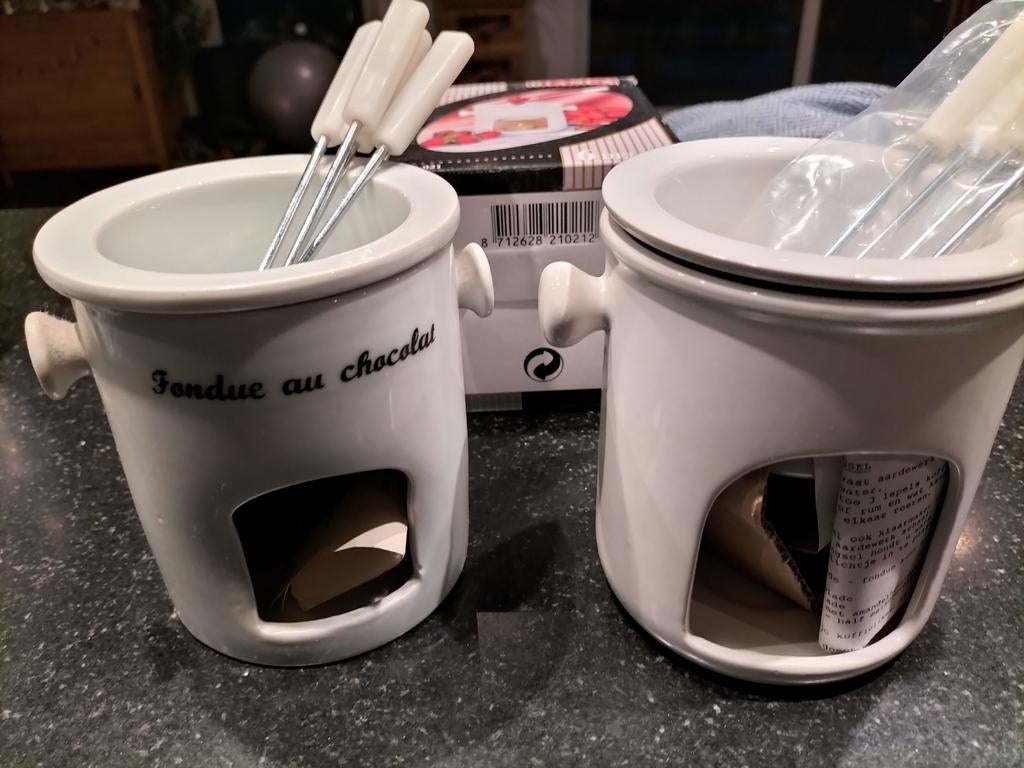Chocolade fondue voor  4 personen. Nieuw, Huis en Inrichting, Ophalen of Verzenden, Nieuw