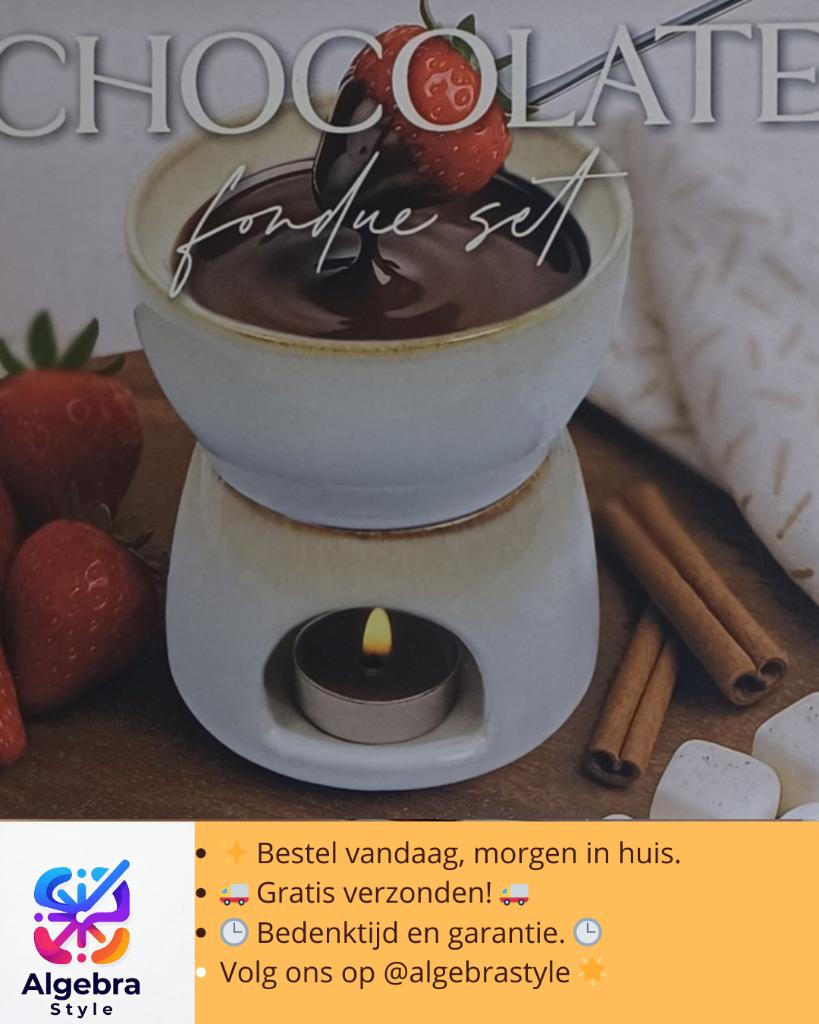 #Chocolade#Fondue #set (gratis verzenden), Verzenden, Nieuw, Waxinelicht, Fondueset