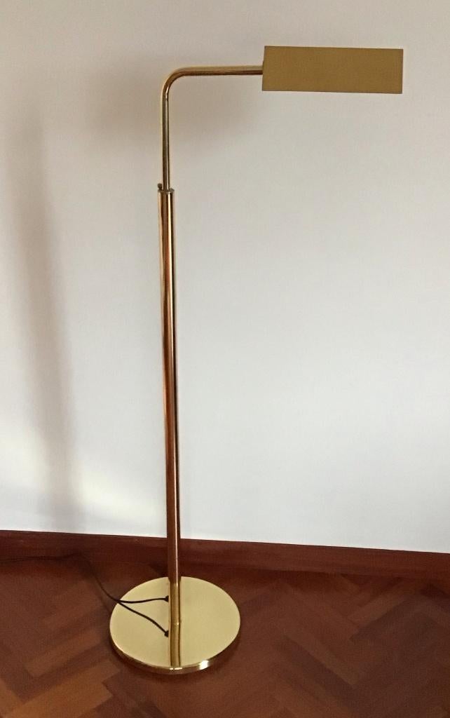 Vintage staande lamp Belgo Chrom, Comme neuf, Enlèvement, 100 à 150 cm, Métal