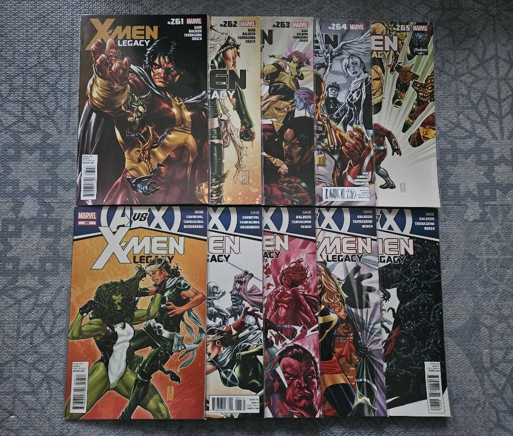 X-Men : Legacy (vol.1) #261 -270 (2012), Complete serie of reeks, Ophalen of Verzenden, Nieuw