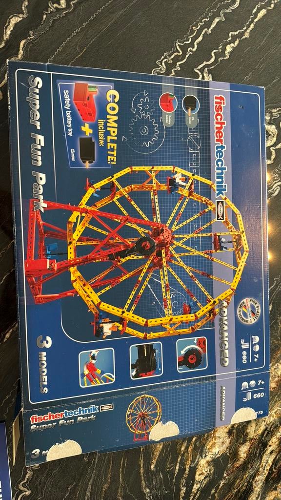 Fischer technik super fun park compleet in de doos, Enlèvement ou Envoi, Comme neuf