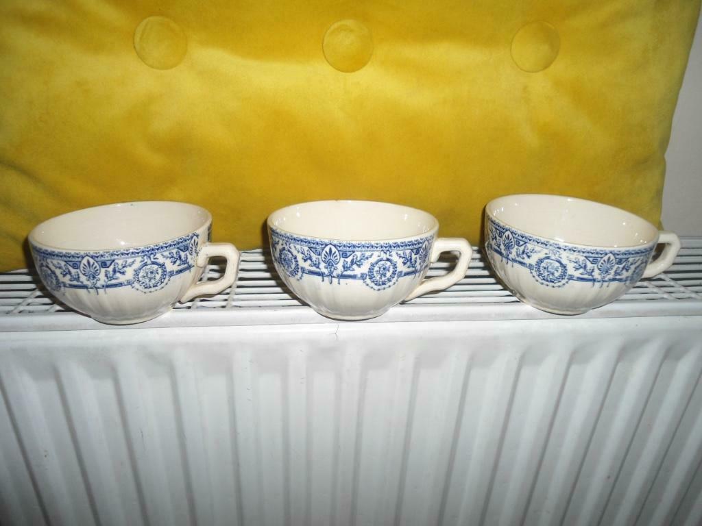 Lot de 3 Tasses Anciennes Kéramis La Louvière, Ophalen of Verzenden