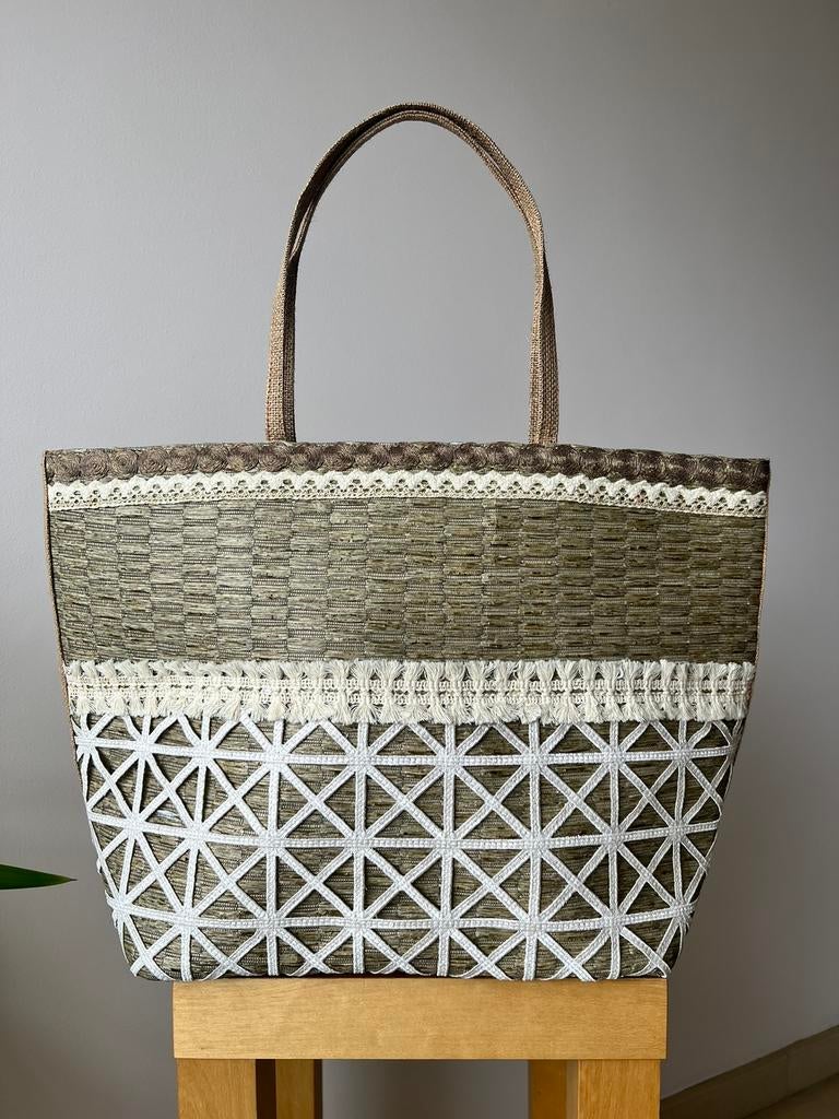Sac à provisions en paille fait à la main, Enlèvement ou Envoi, Neuf, Shopper