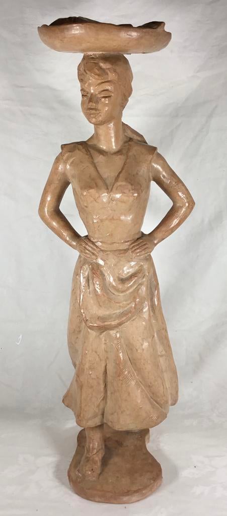 Paul Sersté Serste (1910-2000) Statue en terre cuite 56 cm, Enlèvement ou Envoi