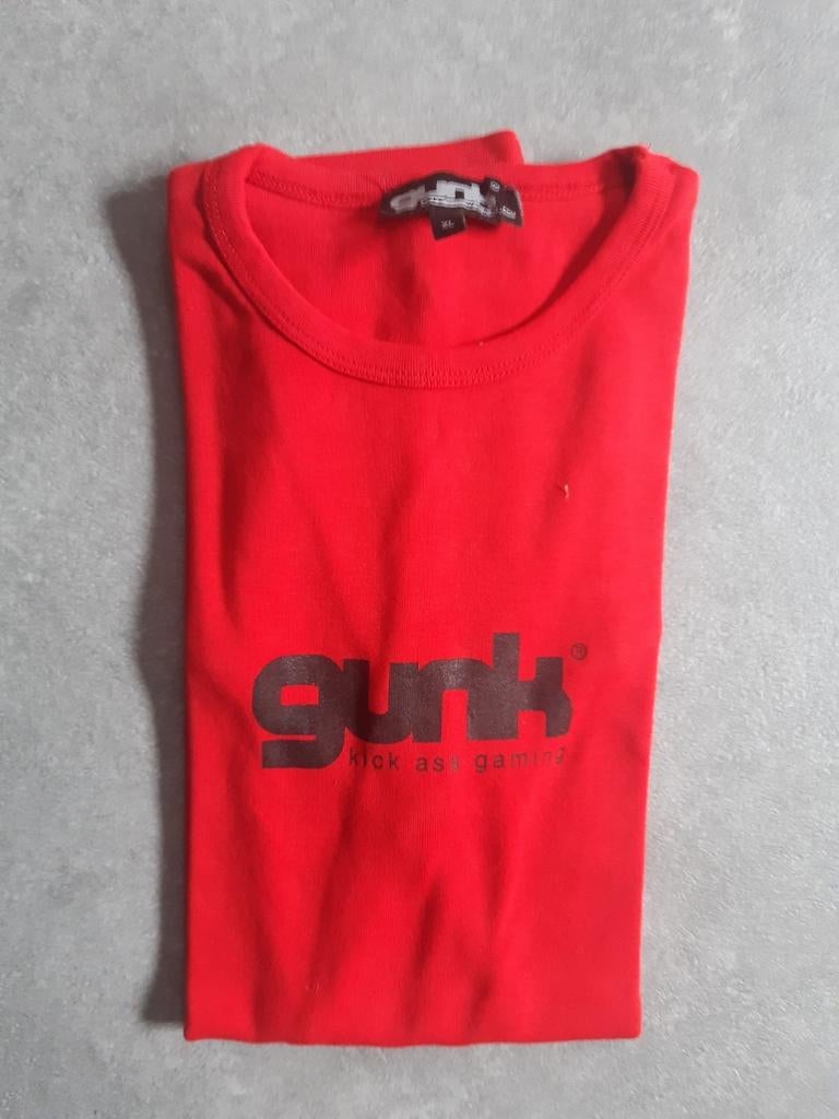 T-shirt Gunk - Kick Ass Gaming - XL, maar valt klein, Ophalen of Verzenden, Zo goed als nieuw, Rood, Gunk