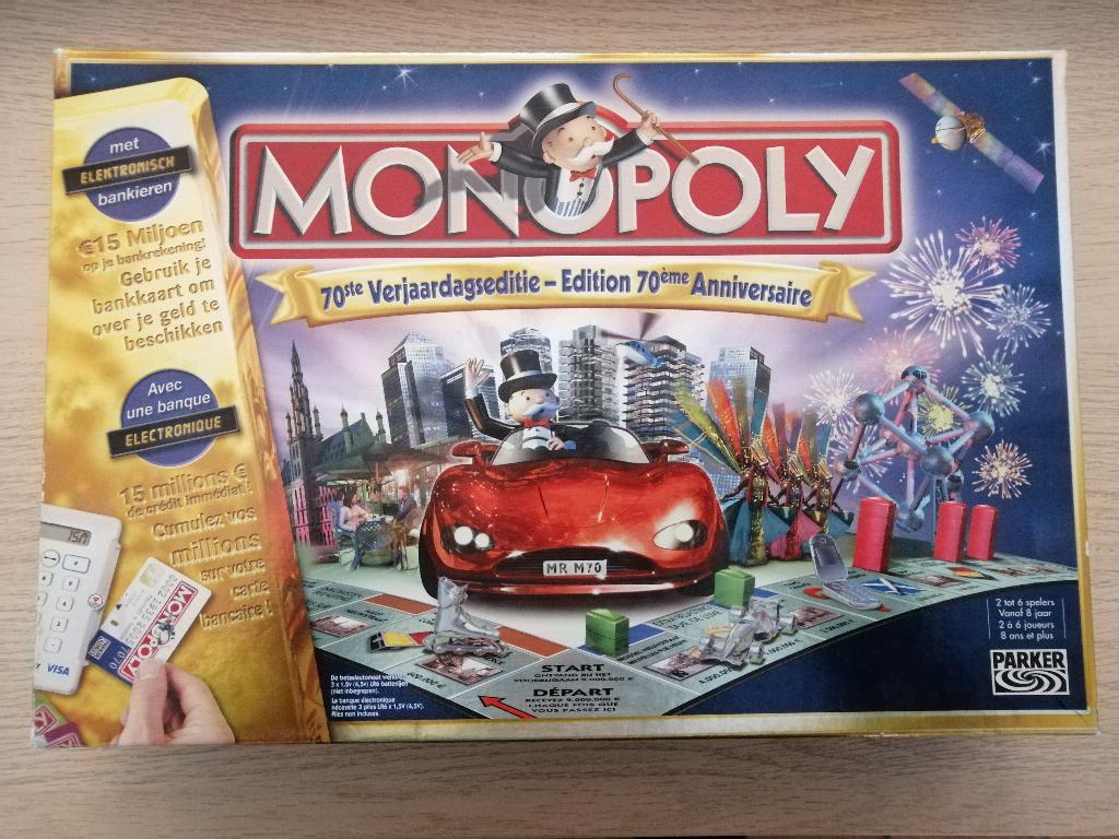 Monopoly 70ème anniversaire, Enlèvement, Comme neuf, Parker