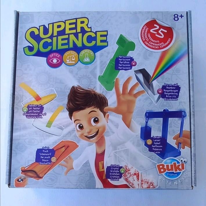 Super Science, maakt 25 experimenten mogelijk, Kinderen en Baby's, Ophalen of Verzenden, Zo goed als nieuw, Ontdekken