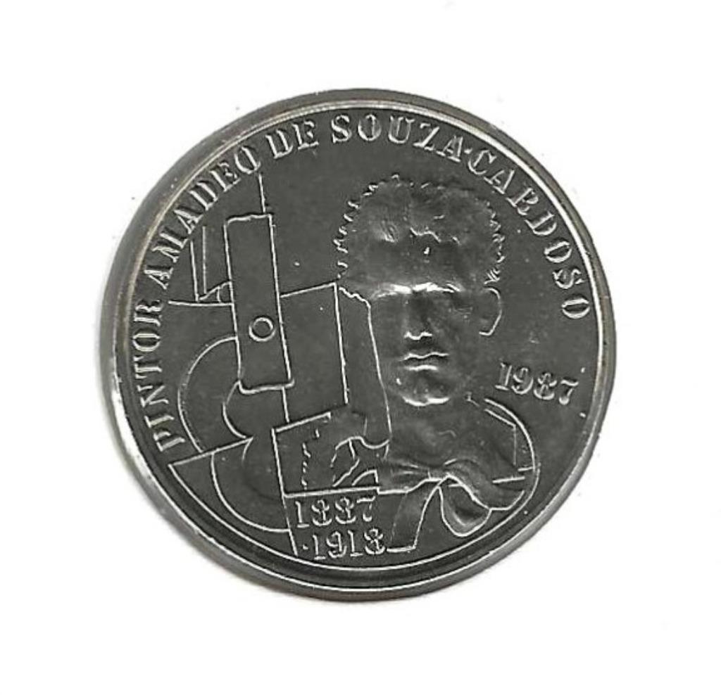 Portugal, 100 Escudos 1987, Amadeo de Souza Cardoso., Ophalen of Verzenden, Overige landen, Losse munt
