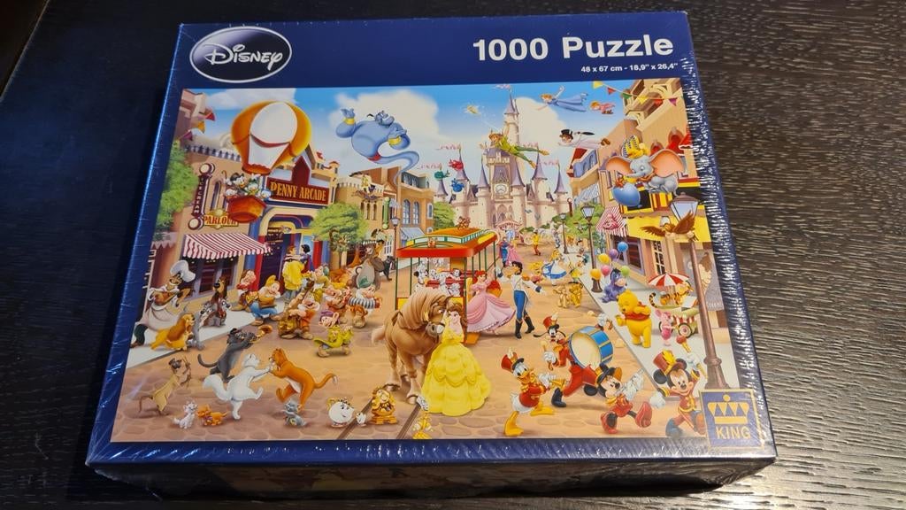 Puzzle Disney 1000 pièces 48x57cm neuf, Collections, Disney, Enlèvement ou Envoi, Neuf
