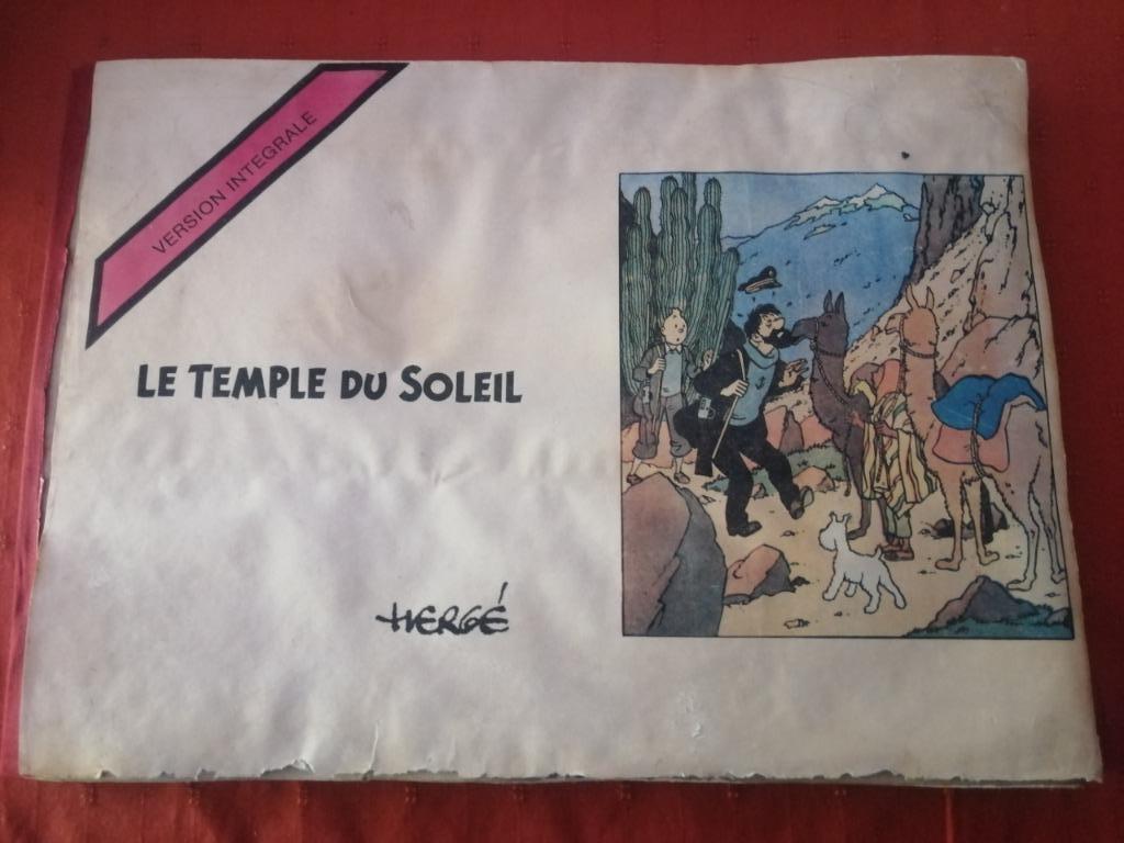 TINTIN Le Temple du Soleil  Hergé Edition pirate numérotée, Livres, Enlèvement ou Envoi, Utilisé
