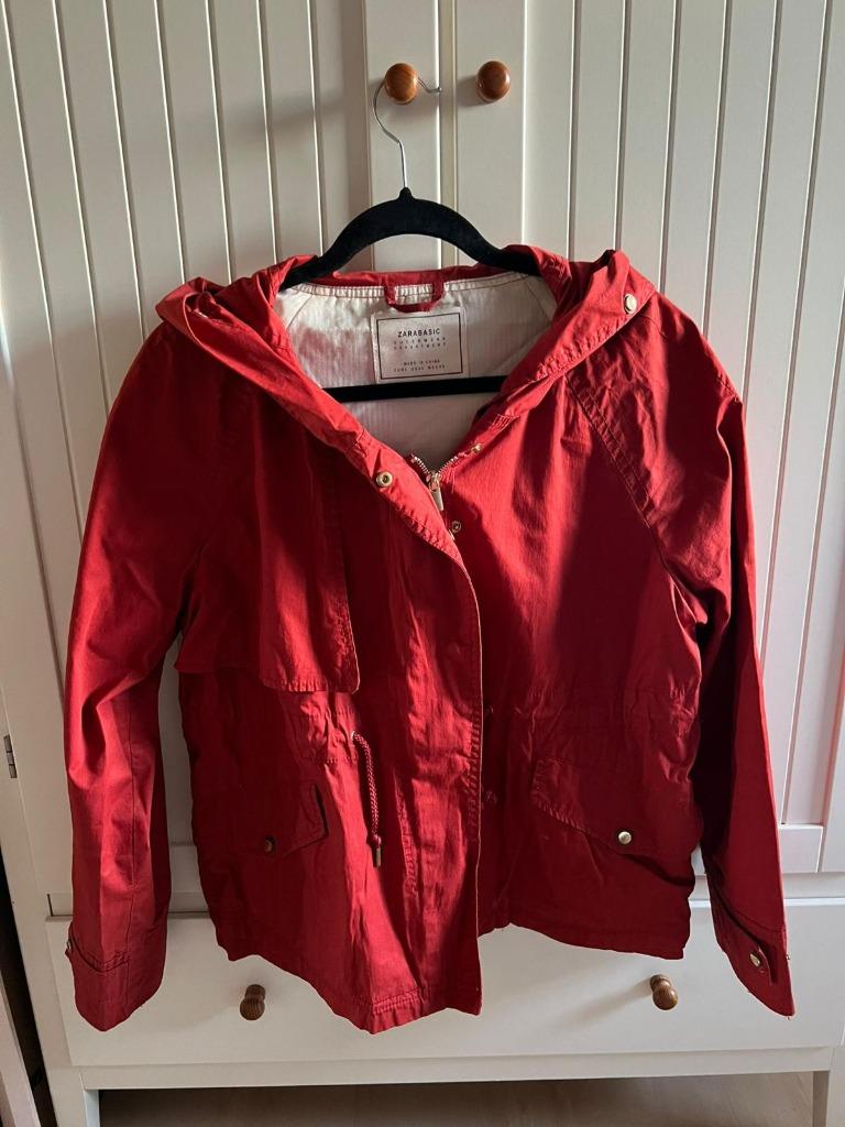 Wijnrode zomerjas Zara - maat M, Maat 38/40 (M), Zara, Ophalen of Verzenden, Gedragen