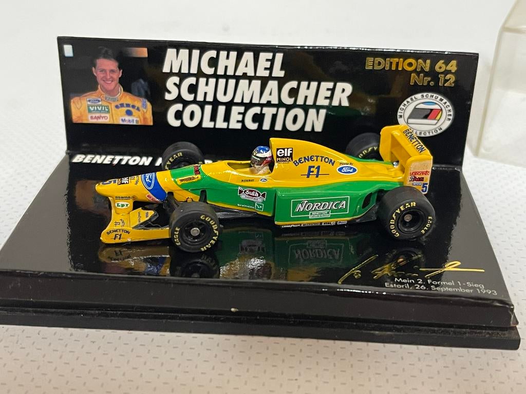 Microchamps F1 Benetton Ford B193 estoril 1:64, Ophalen of Verzenden, Zo goed als nieuw