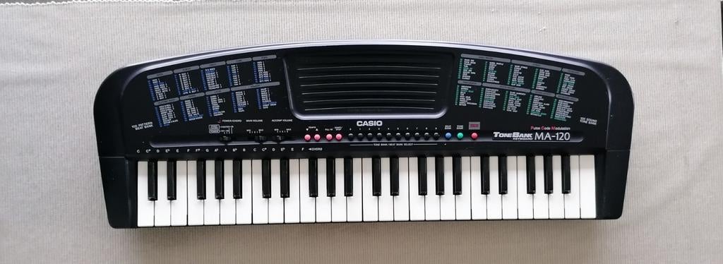 Vintage 1990's Casio MA-120 electronic Keyboard 49 Key, Enlèvement ou Envoi, Comme neuf, Casio