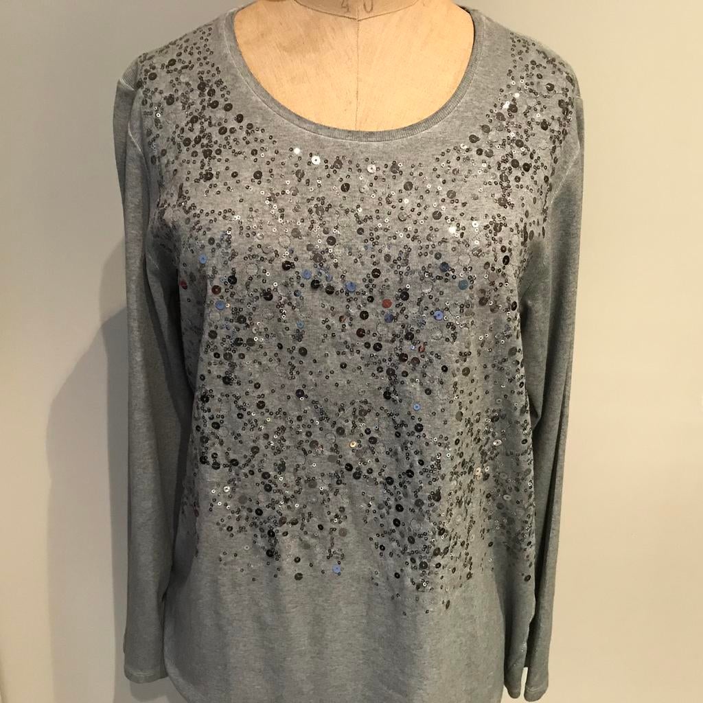 T-shirt Hauber, maat XL, Kleding | Dames, Ophalen of Verzenden, Zo goed als nieuw, Maat 46/48 (XL) of groter, Grijs