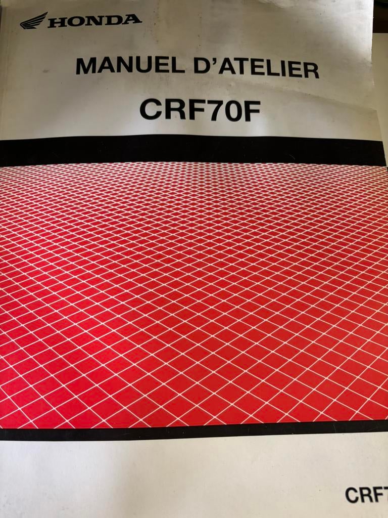Manuel d'atelier Honda CRF70 en français. 2003-, Enlèvement ou Envoi, Honda