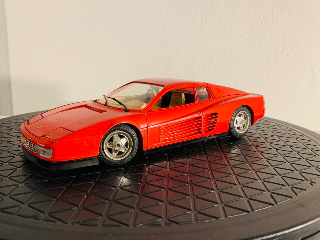 Bburago Ferrari Testarossa 1/18, Ophalen of Verzenden, Zo goed als nieuw, Auto, Burago