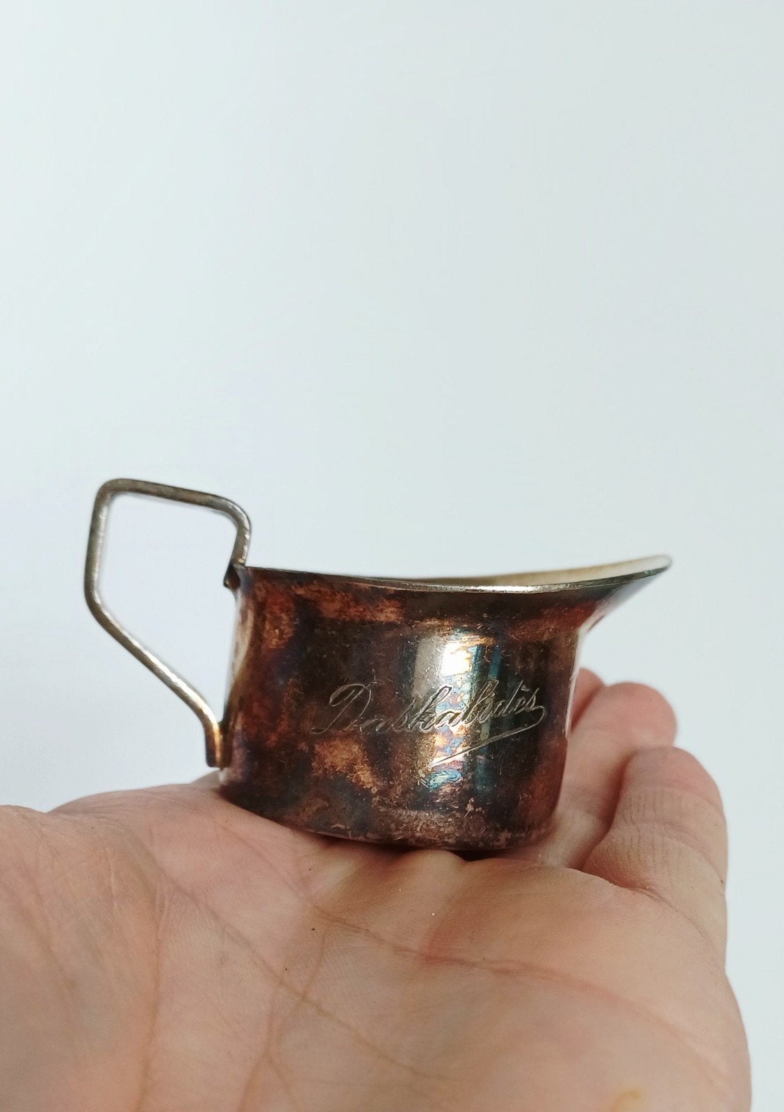 Pot à lait en métal argenté, Enlèvement ou Envoi