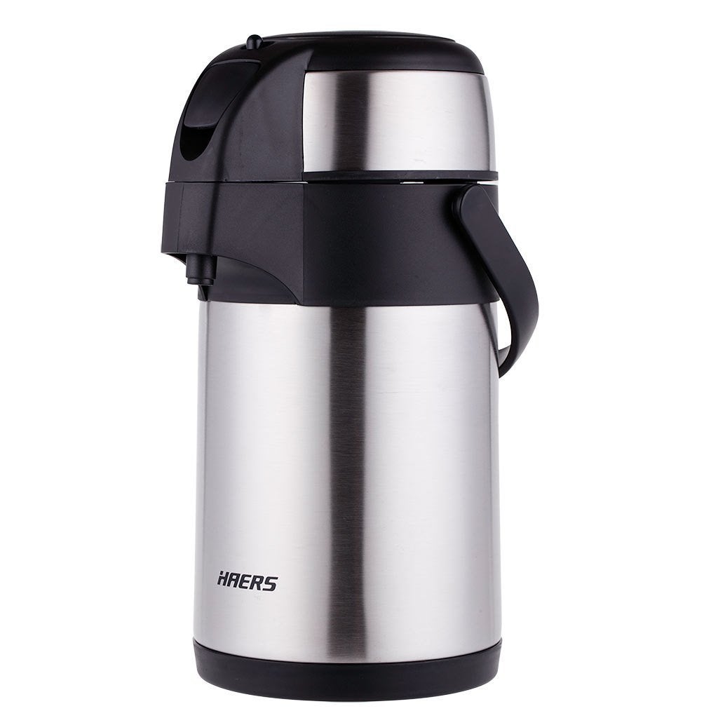 Nieuw | Thermos - Isoleerkan - Pompkan Inox 2L - met duwpomp, Meerkleurig, Overige materialen, Overige stijlen, Nieuw