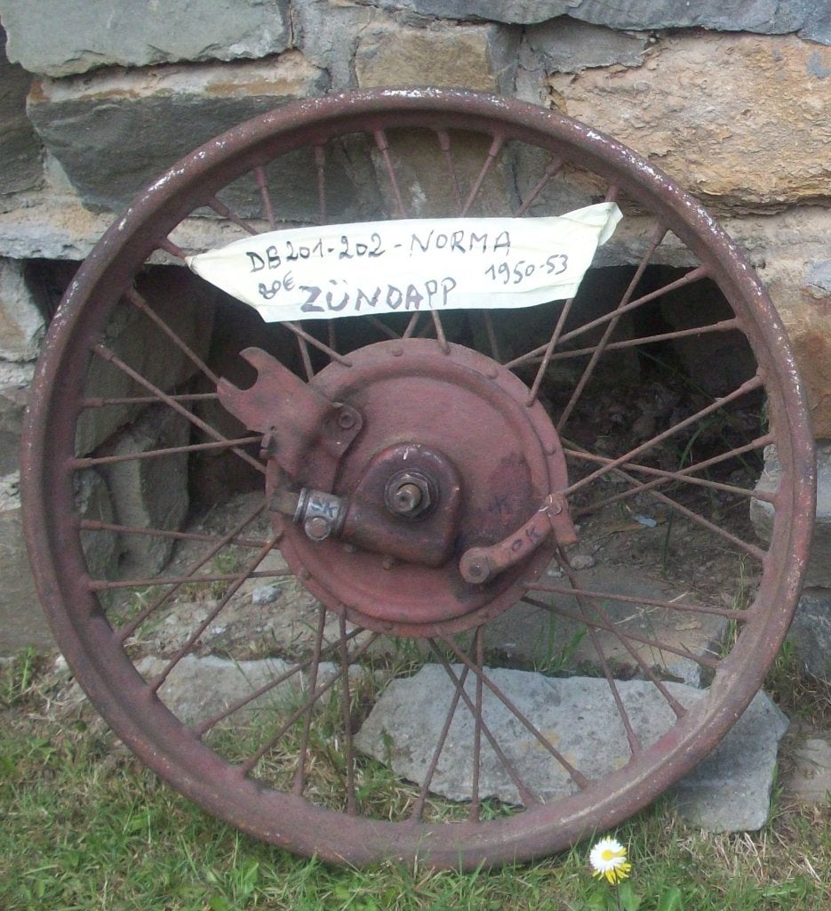 Oldtimer wielen motorfiets, Motoren, Ophalen of Verzenden, Gebruikt