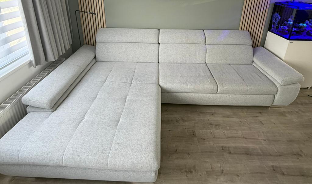 Hoeksalon met slaapfunctie, Huis en Inrichting, Slaapkamer | Slaapbanken, Ophalen, Zo goed als nieuw, Grijs, Overige maten