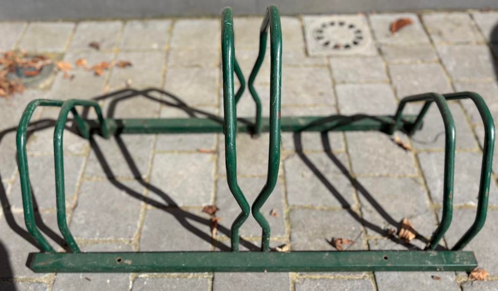 Fietsenrek - 3 fietsen - Groen, Ophalen, Zo goed als nieuw