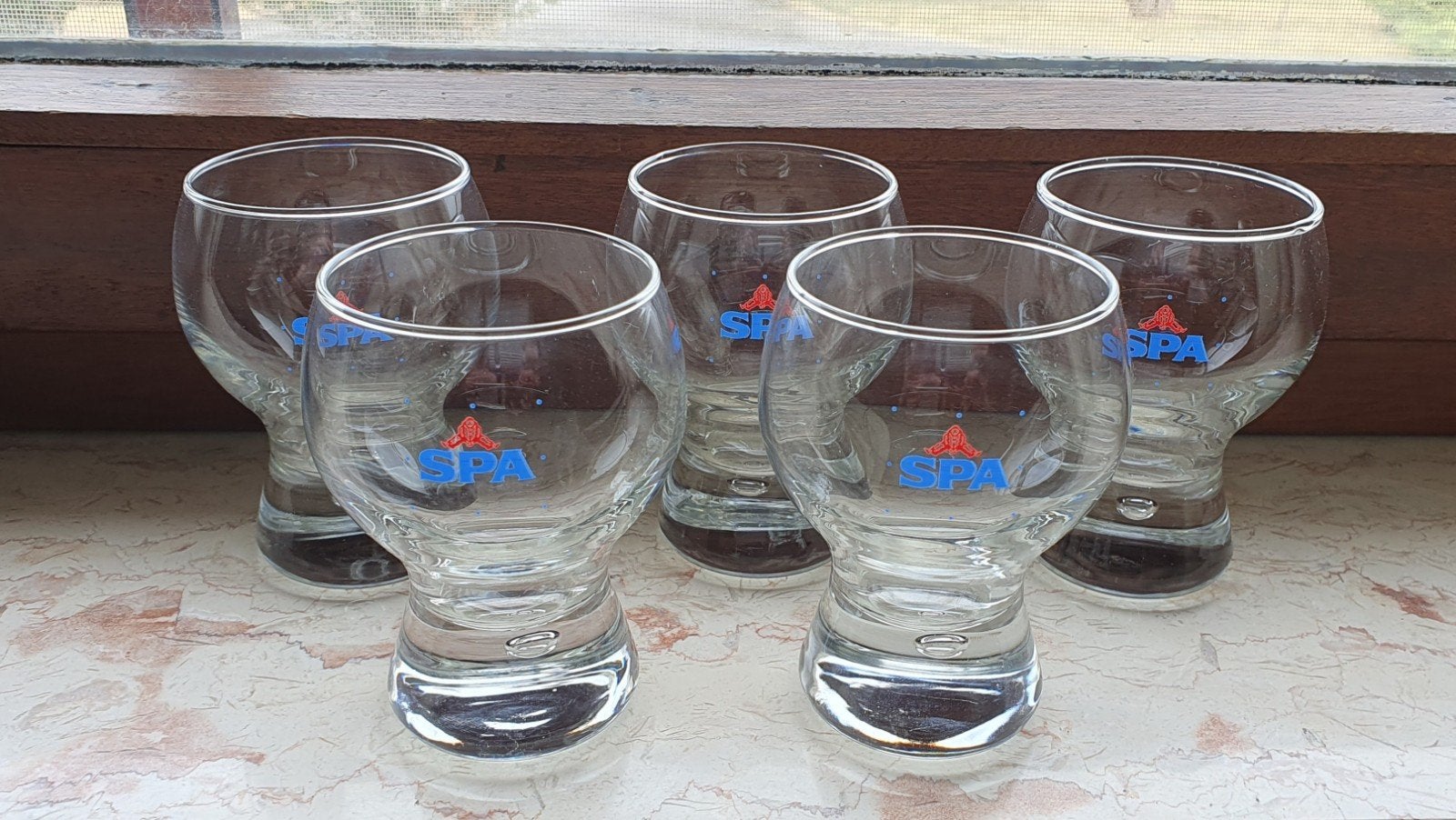 Spa Reine 5 verres, Collections, Enlèvement ou Envoi