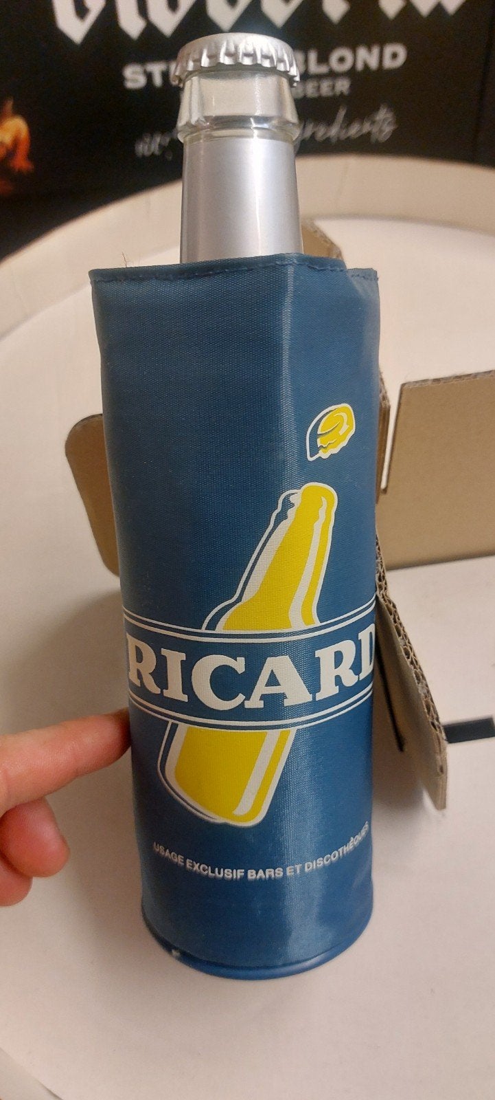 flessenhouder en lege Ricard-fles, Ophalen of Verzenden