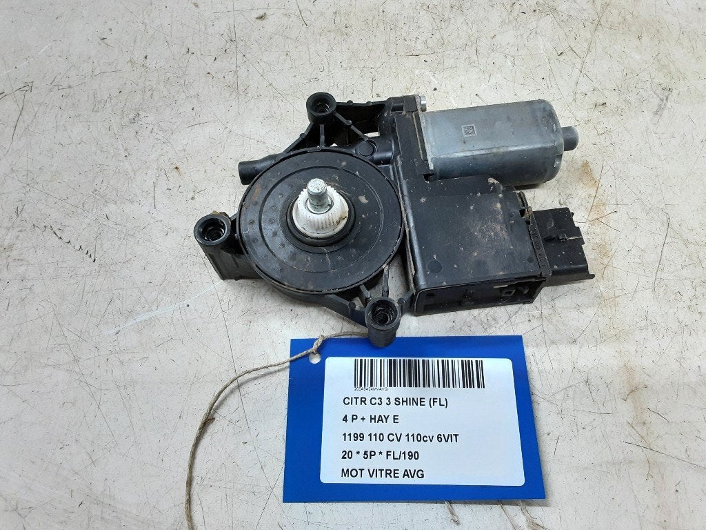 MOTEUR LEVE VITRE ELECTRIQUE AVANT GAUCHE C3 (SX / SW), Utilisé, Avant, Citroën