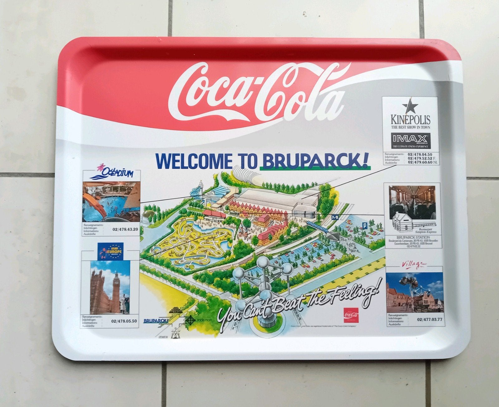Plateau Coca-Cola Bruparck Brussels Mini Europe, Enlèvement ou Envoi, Comme neuf, Ustensile