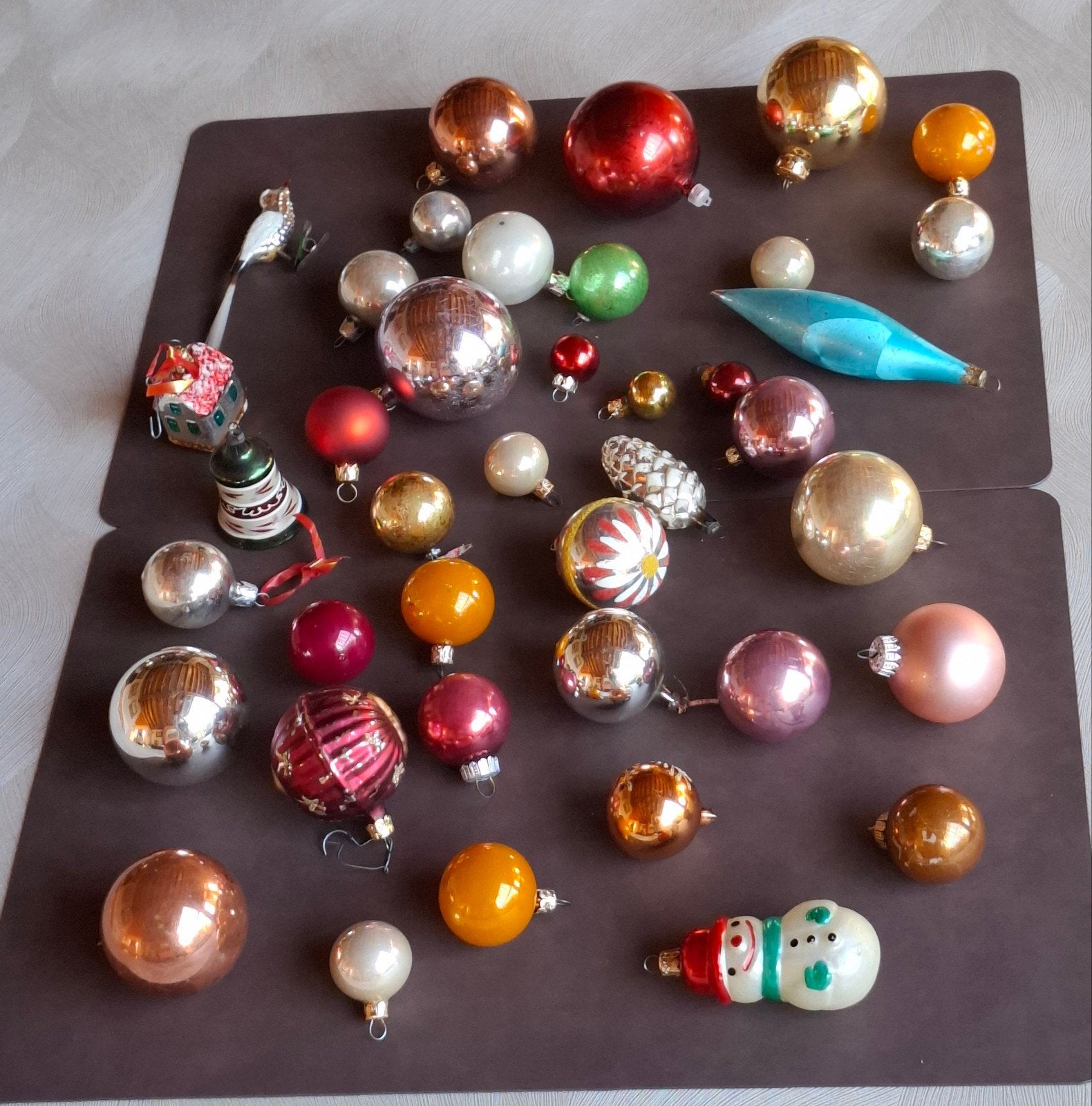 Retro kerstballen (40 stuks), Ophalen of Verzenden, Gebruikt