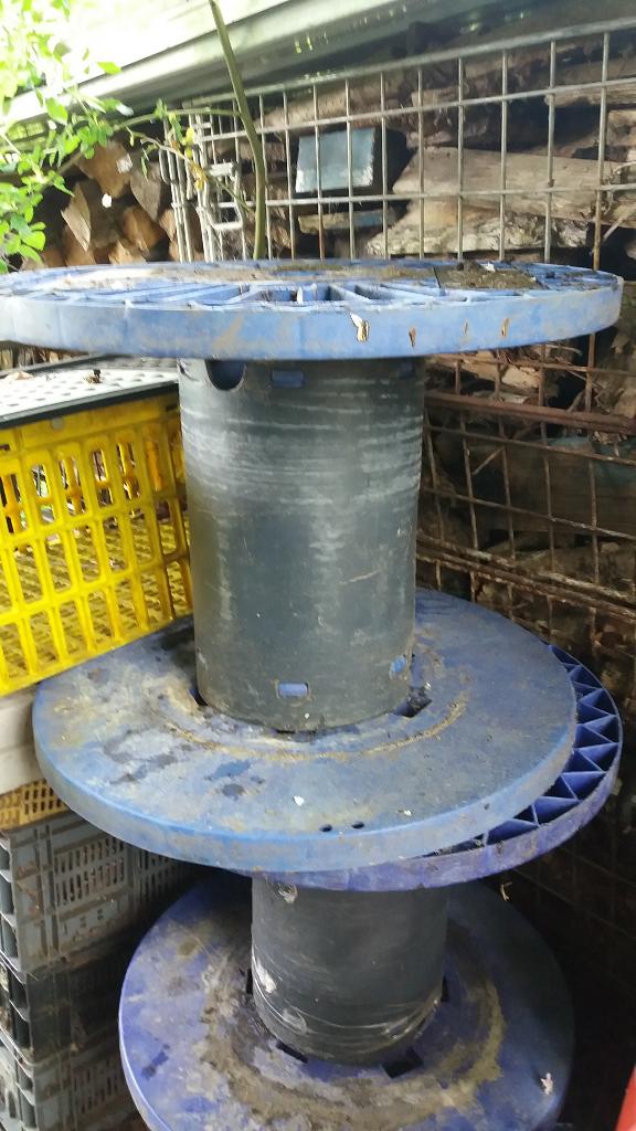 Plastiek Kabelbobijn, Ophalen, Gebruikt