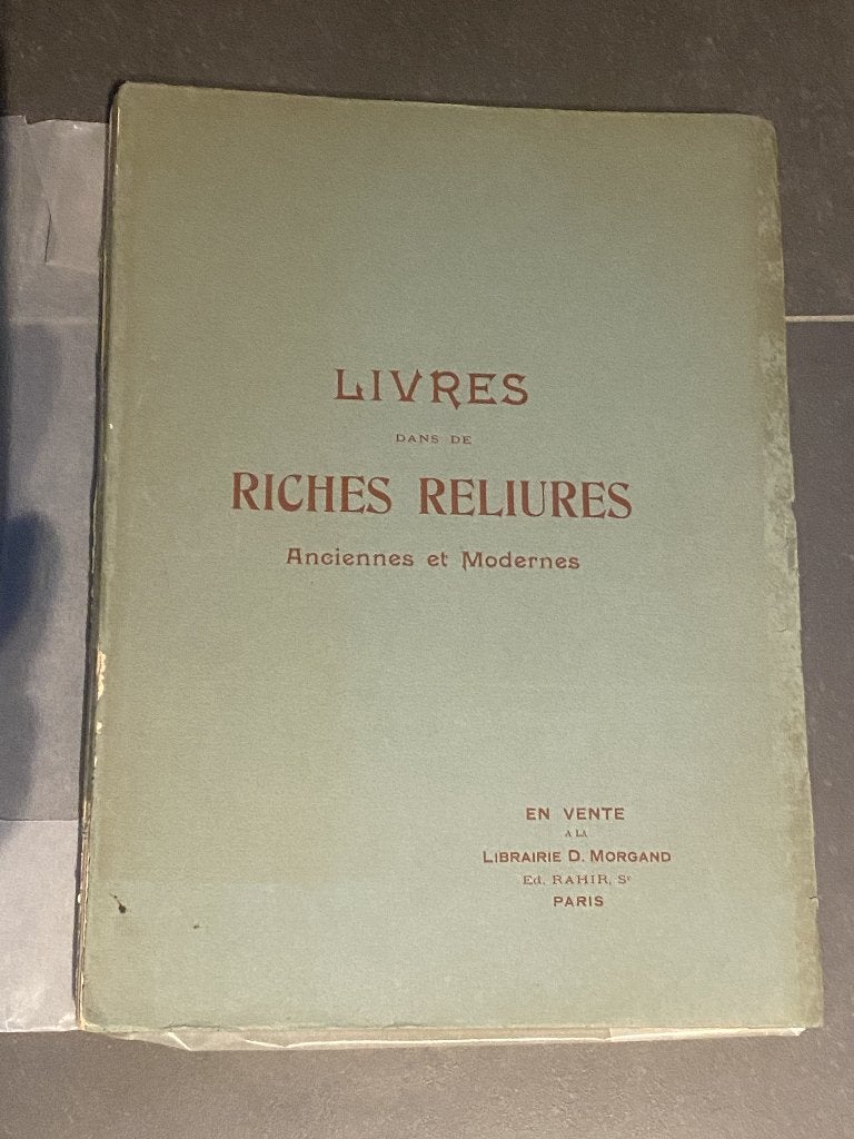 LIVRES DANS DE RICHES RELIURES 1910 Damascène ill. catalogue, Enlèvement ou Envoi