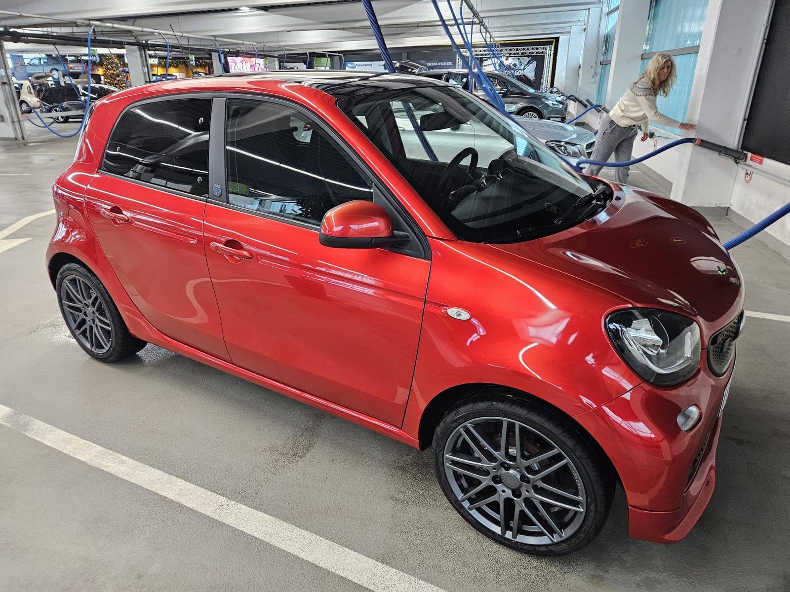 Smart forfour brabus uitvoering, Auto's, Automaat, 4 deurs, Leder, Elektrisch