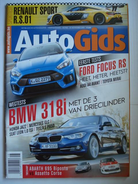 AutoGids 940 Tesla Model S Abarth 695 Biposto/Corse Focus RS, Verzenden, Gelezen, Algemeen