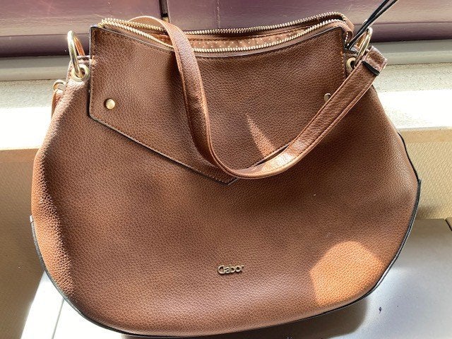 handtas, Handtassen en Accessoires, Tassen | Damestassen, Ophalen, Gebruikt, Bruin, Handtas