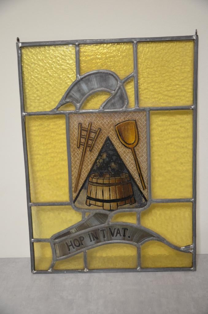 Glasraam: Hop in 't Vat, Ophalen