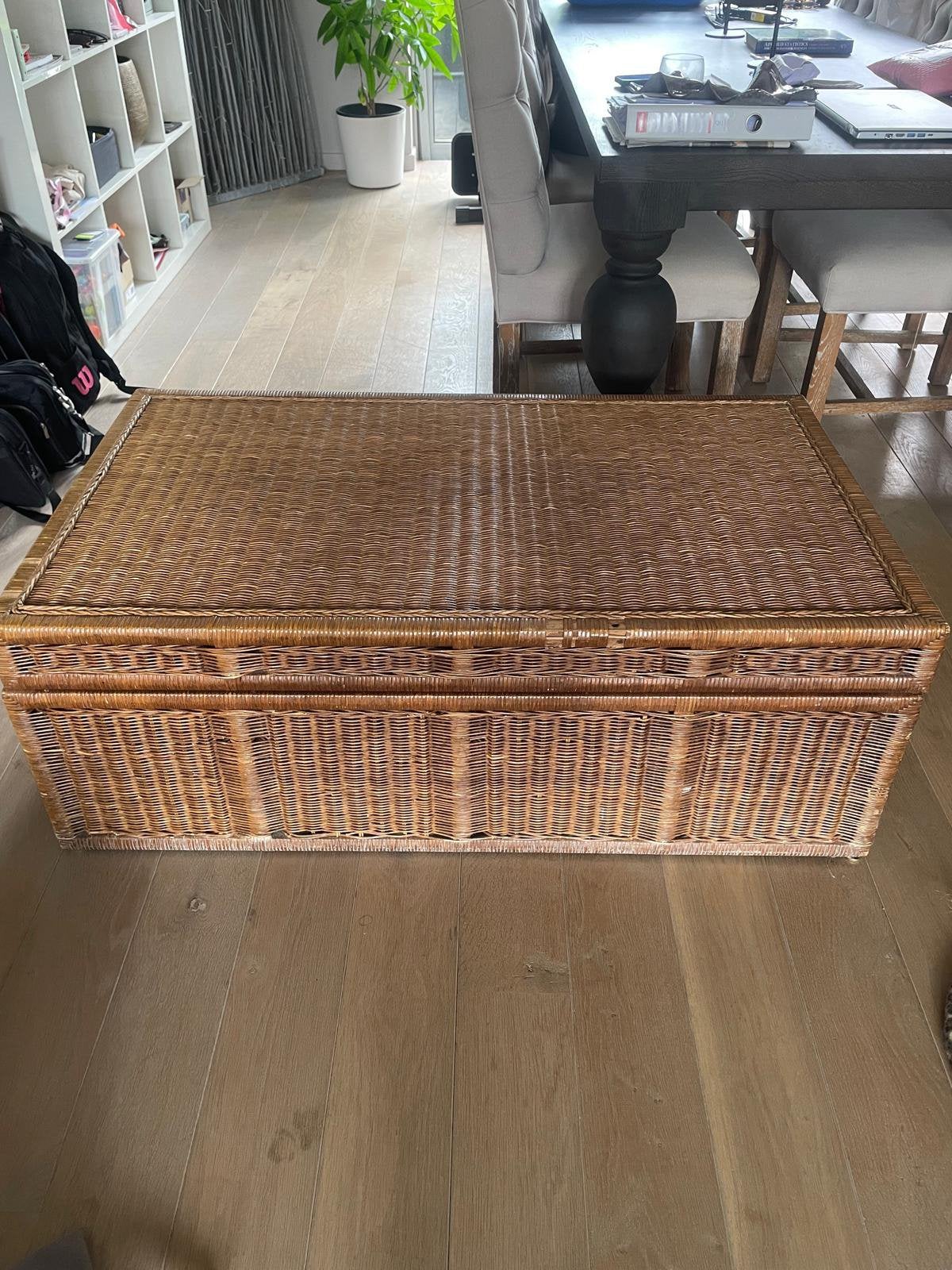 Rotan kist, Maison & Meubles, Accessoires pour la Maison | Coffres, 100 à 150 cm, Enlèvement, Utilisé, 50 à 75 cm