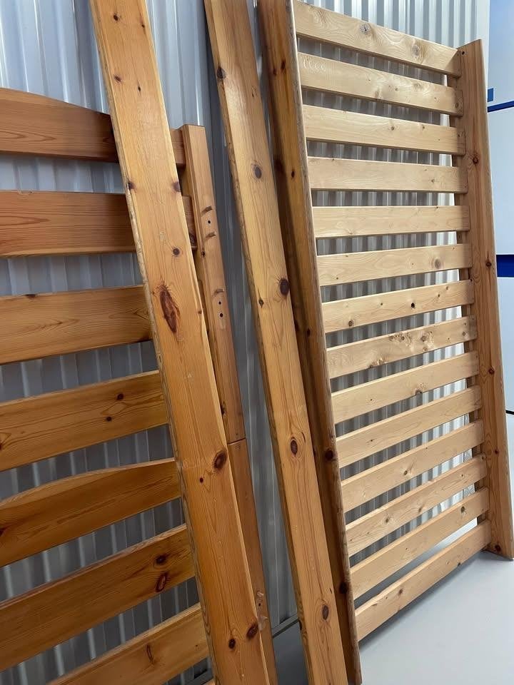 Lits superposés bois clair (2 couchages), 100 cm, Enlèvement, Utilisé, Lits superposés