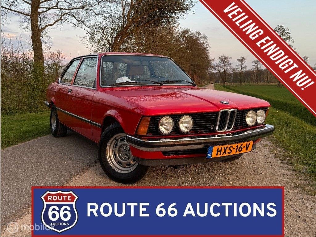 BMW 320 | 1978 | Route 66 Auctions, Auto's, Oldtimers, Zwart, Bedrijf, Handgeschakeld, Overige carrosserie