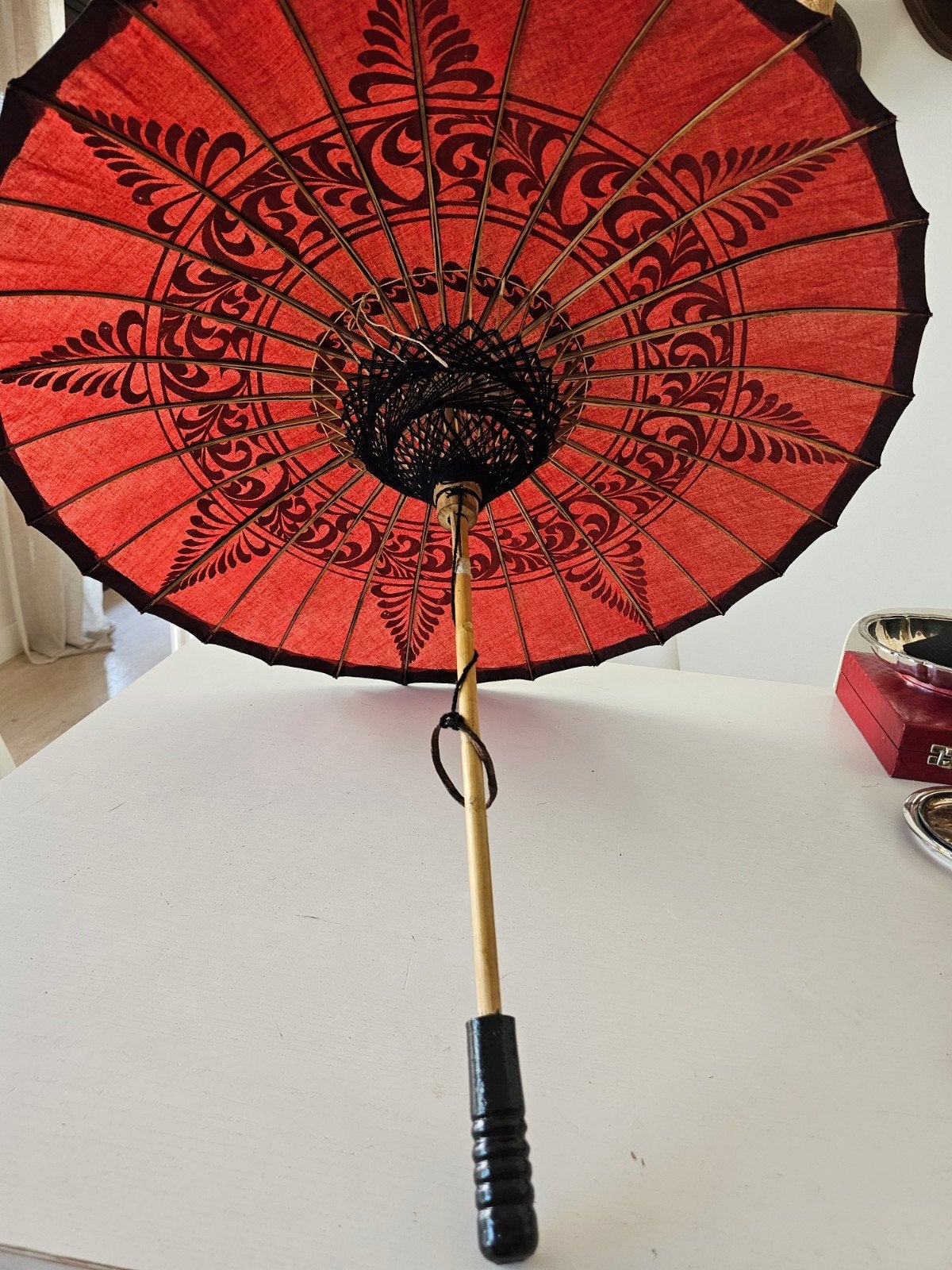 Parapluie japonais traditionnel en papier et bois — grande d, Enlèvement ou Envoi