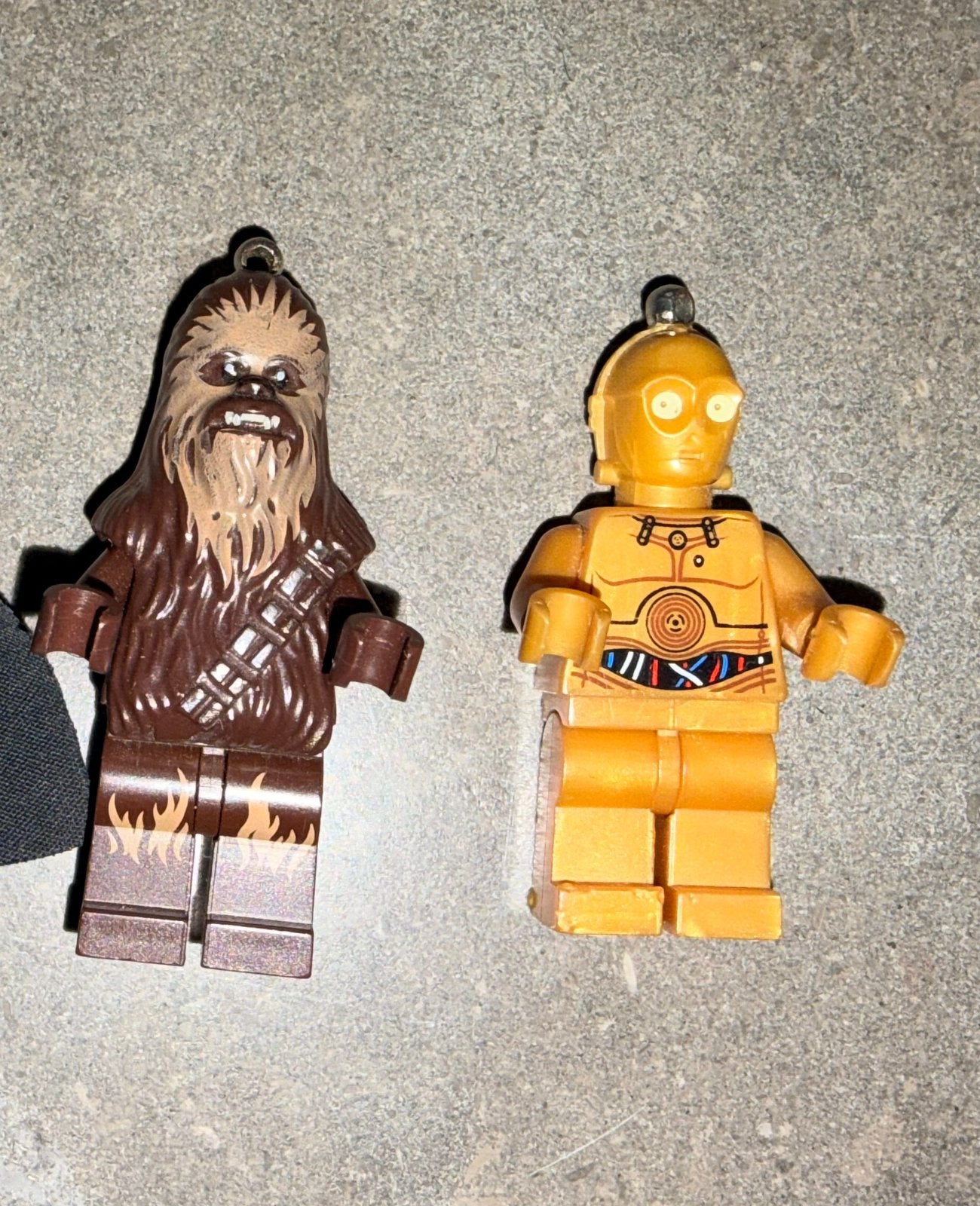 2 LEGO Star Wars sleutelhangers, Gebruikt, Star Wars, Lego, Ophalen of Verzenden